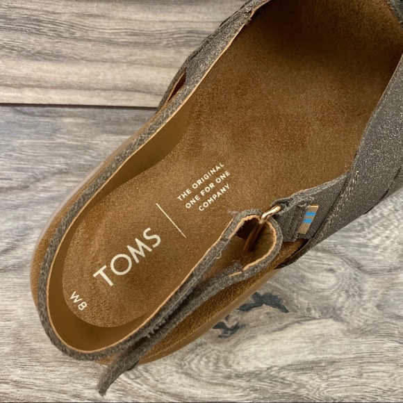 NIB Toms Marisa Cross Strap Slingback Flat Sandal - Picture 11 of 13